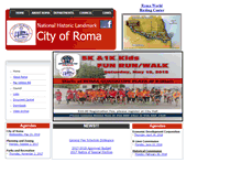 Tablet Screenshot of cityofroma.net
